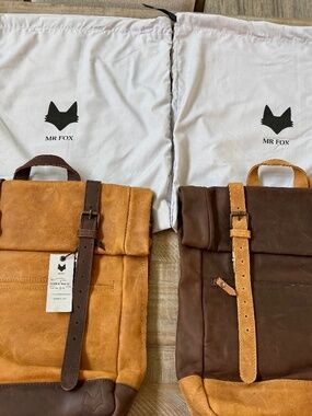 Mr Fox leather backpack handmade Mexico